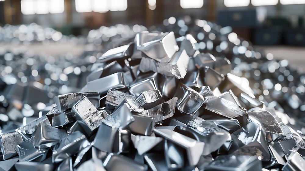 heap-shiny-aluminum-billets-factory